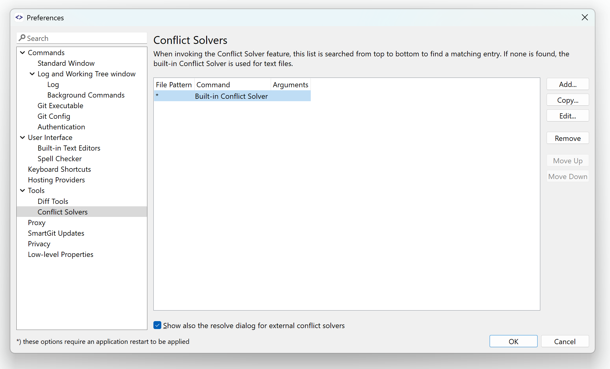Conflict Solver Preferences | safeHTML }}