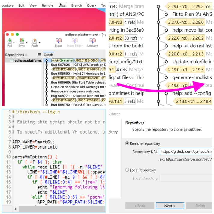 SmartGit 20.2: Big Sur support, subtree ops, smarter graph & richer syntax.
