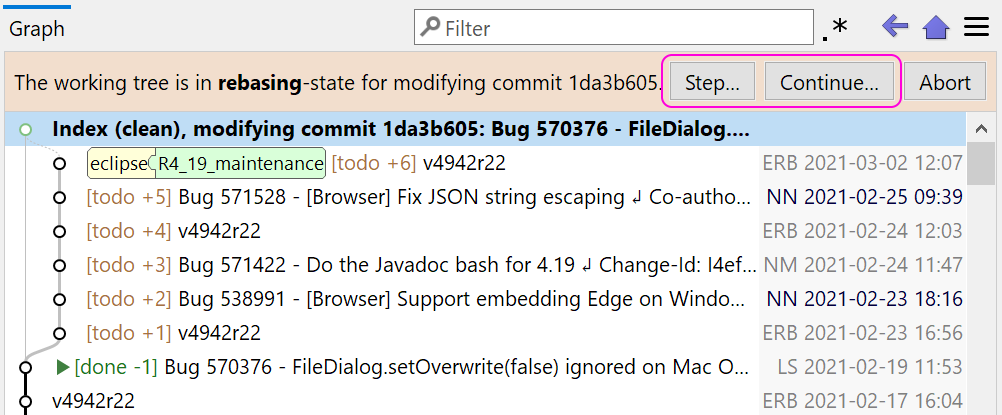 Modify-All Commits (Step/Continue). | safeHTML }}